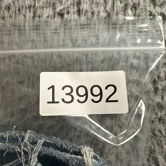 MOTHER Mid-Blue Frayed Hem Ankle Jeans - Picture 15 of 15